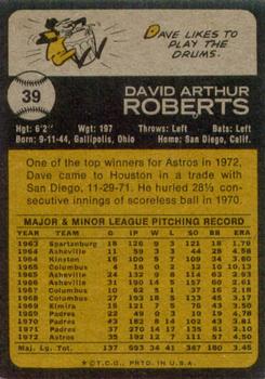 Dave Roberts back