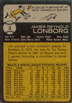 Jim Lonborg back
