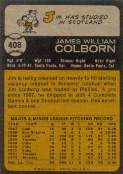 Jim Colborn back