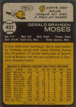 Gerry Moses back