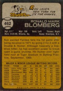 Ron Blomberg back
