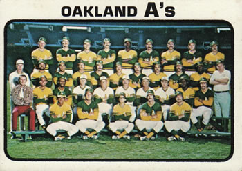 Topps 500 Oakland A's #1973