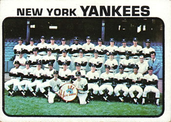 Topps 556 New York Yankees #1973