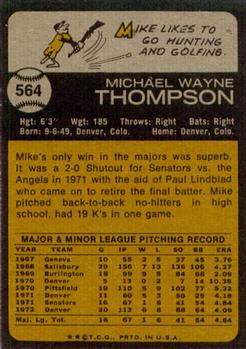 Mike Thompson back