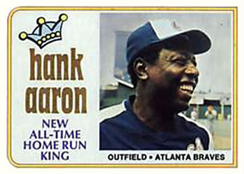 Topps 1 Hank Aaron: New All Time Home Run King #1974