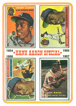 Topps 2 Hank Aaron Special: 1954 1957 #1974
