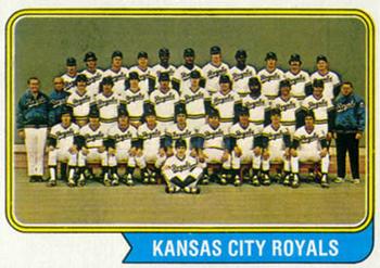 Topps 343 Kansas City Royals #1974
