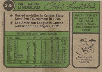 Paul Lindblad back