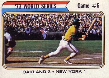 Topps 477 '73 World Series Game #6 #1974