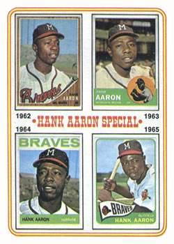 Topps 4 Hank Aaron Special: 1962 1965 #1974