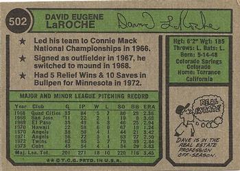 Dave LaRoche back