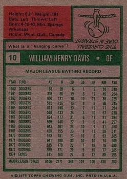Willie Davis back