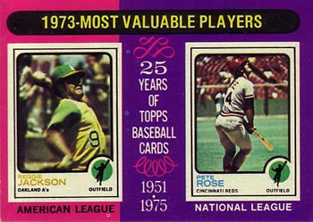 Topps 211 1973 MVPs (Reggie Jackson / Pete Rose) #1975