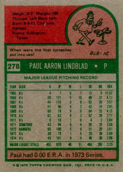 Paul Lindblad back