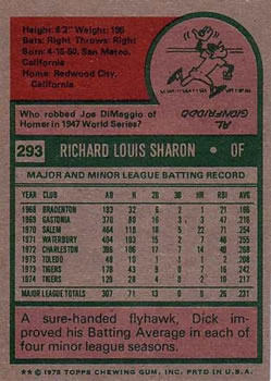 Dick Sharon back