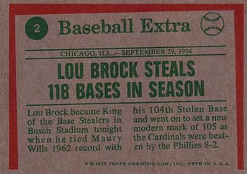 Lou Brock back