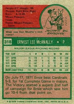 Ernie McAnally back