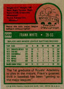 Frank White back