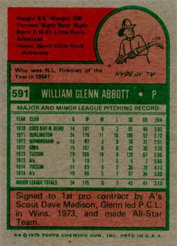 Glenn Abbott back