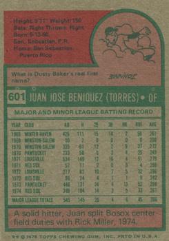 Juan Beniquez back