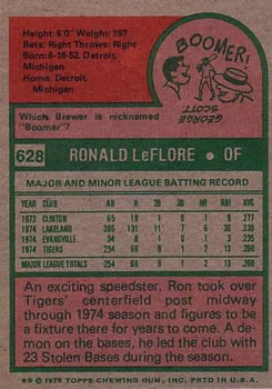 Ron LeFlore back