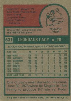 Lee Lacy back