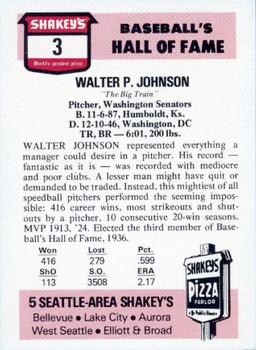 Walter Johnson back