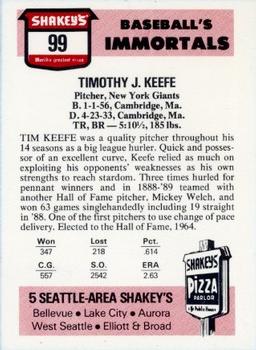 Tim Keefe back
