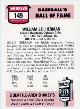 Billy Herman back