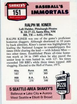 Ralph Kiner back