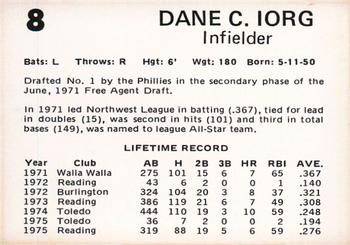 Dane Iorg back