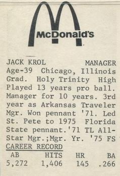 Jack Krol back