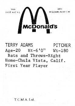 Terry Adams back