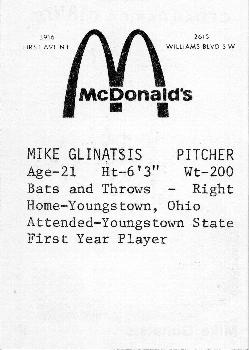 Mike Glinatsis back