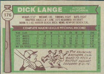 Dick Lange back