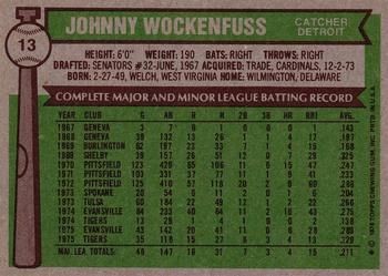 Johnny Wockenfuss back