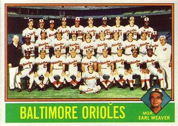 Topps 73 Baltimore Orioles / Earl Weaver #1976