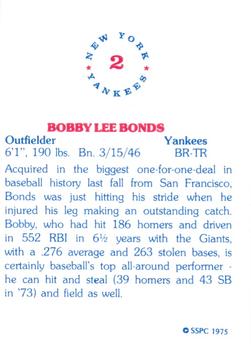Bobby Bonds back