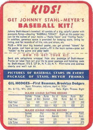 Gil Hodges back