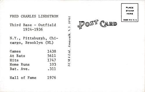 Fred Lindstrom back
