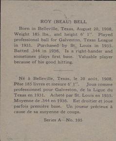 Beau Bell back