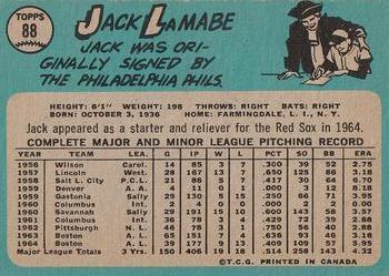 Jack Lamabe back