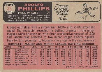 Adolfo Phillips back