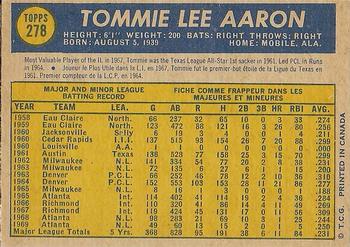 Tommie Aaron back