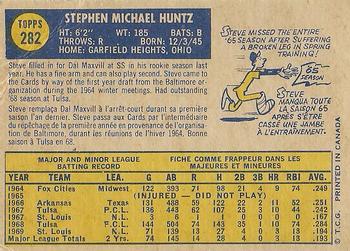Steve Huntz back