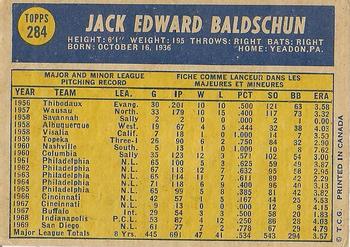 Jack Baldschun back