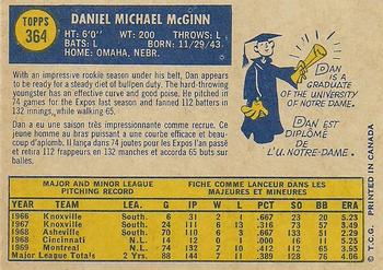 Dan McGinn back