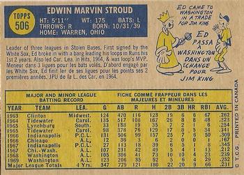 Ed Stroud back