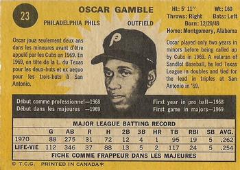 Oscar Gamble back