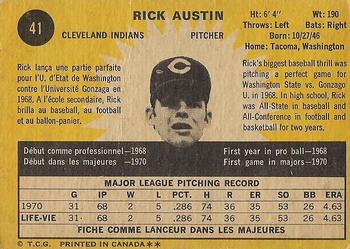 Rick Austin back